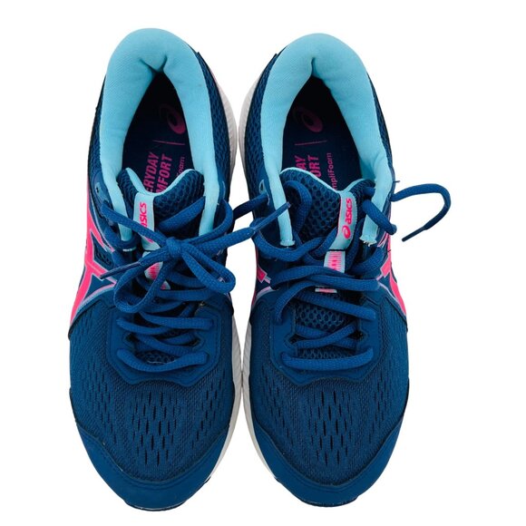 Asics Gel-Contend 7 Womens Running Shoes Size 8 Blue & Pink - Picture 2 of 8